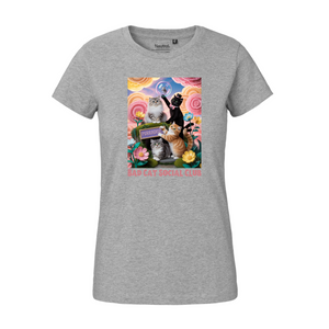 BAD CAT PURRADISE Premium Organic Tee