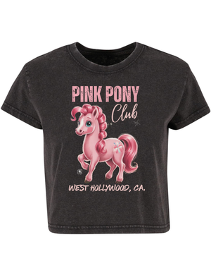Pink Pony Acid Crop Tee