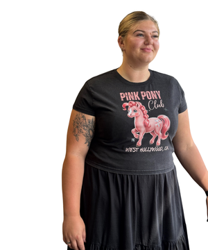 Pink Pony Acid Crop Tee