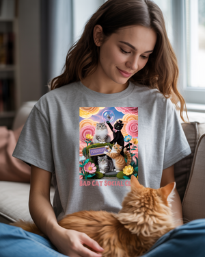 BAD CAT PURRADISE Premium Organic Tee